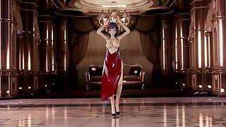 Raiden Mei Naked Upon Apron Dance Hentai Honkai Brunt Mmd 3D Red-hot Apron &lpar;CLIP&rpar;